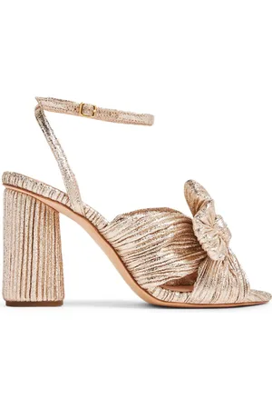 Loeffler Randall Camellia 90mm sandaler med plisseringer og knude