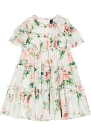 Needle & Thread Kjole med svaj og blomstertryk