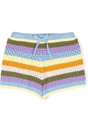 ZIMMERMANN Stribede Halcyon shorts i strik