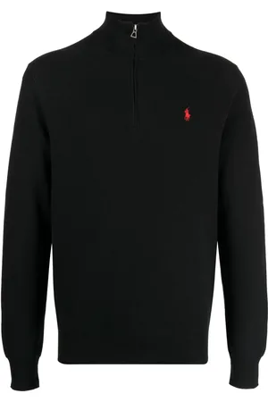 Ralph Lauren Polo-trøje med halv lynlås