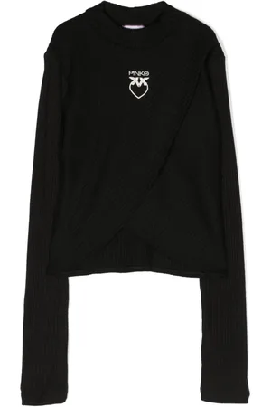 Pinko Ribbet trøje med broderet logo