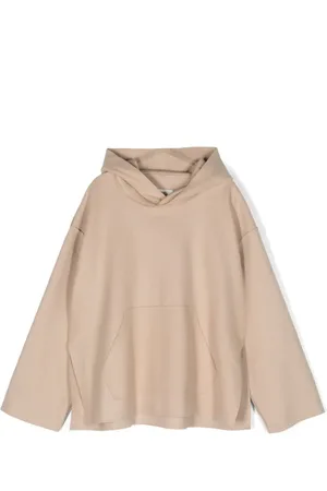 Maison Margiela Hættetrøje med broderet logo og sænket skulder
