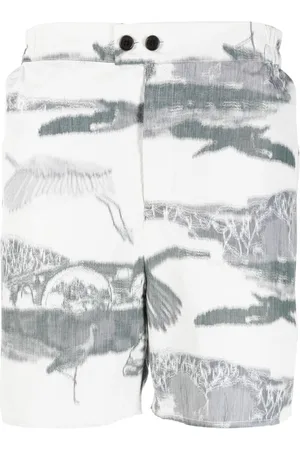 HENRIK VIBSKOV Bermuda-shorts med grafisk tryk