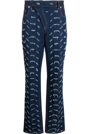 JUNTAE KIM Højtaljede bootcut-jeans