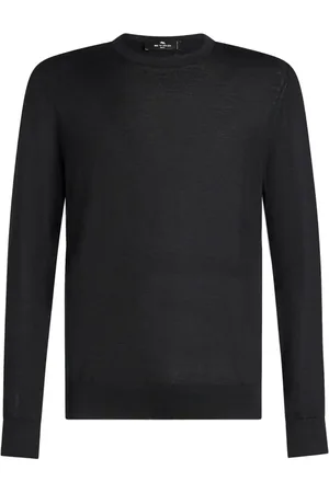 Etro Trøje med broderet logo og rund hals