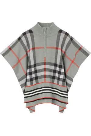 Burberry Trøje med flagermusærmer og kort lynlås