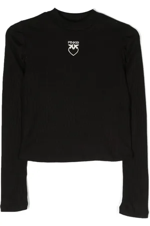 Pinko Ribstrikket trøje med broderet logo