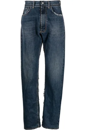 Maison Margiela X Pendleton jeans med smalle ben og yoke-detalje