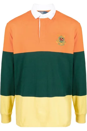 Ralph Lauren Polotrøje med broderet logo og colourblocking