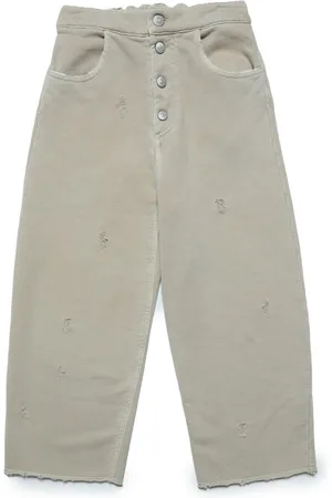 Maison Margiela Jeans med slitageeffekt og brede ben
