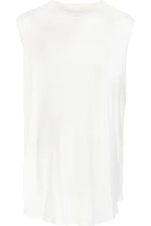 JULIUS Tanktop med buet kant