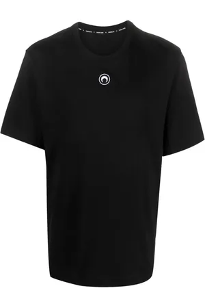 Marine Serre T-shirt med broderet logo
