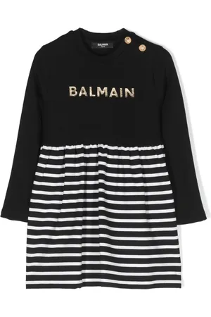 Balmain Langærmet skjorte med logobogstaver