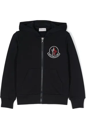 Moncler Hættetrøje med logomærke og lynlåslukning