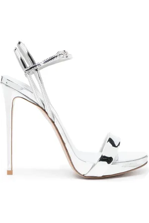 LE SILLA Gwen 132mm sandaler med metallisk effekt