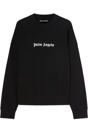 Palm Angels Sweatshirt med rund hals og logotryk