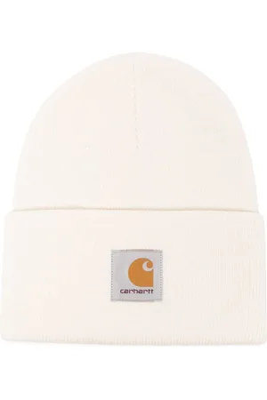 Carhartt Strikket hue med logomærke