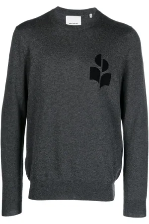 Isabel Marant Evans sweater med logo-intarsia