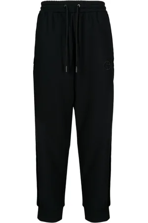Giorgio Armani Joggingbukser med broderet logo og smalle benæ