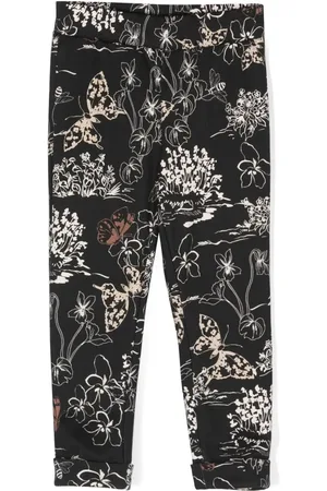 MONNALISA Leggings med lige ben og blomstret tryk