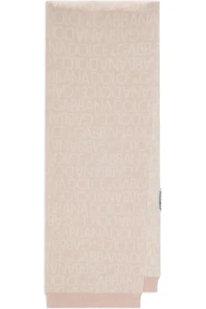 Dolce & Gabbana Intarsiastrikket tørklæde med logo