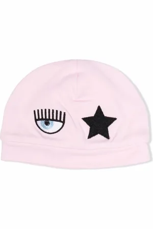 Chiara Ferragni Broderet Eyestar hat i bomuld