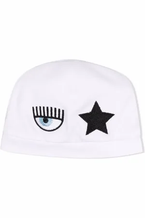 Chiara Ferragni Broderet Eyestar hat i bomuld