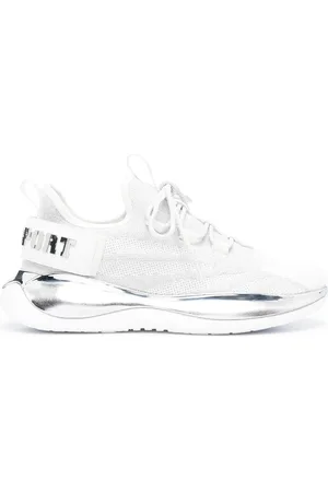 Philipp Plein Metalliske sneakers med snøre