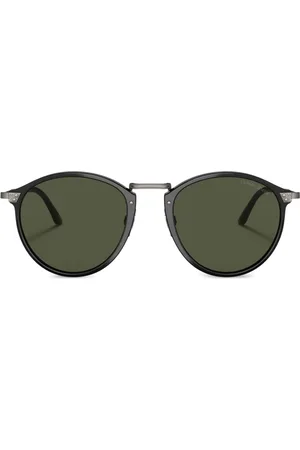 Giorgio Armani Runde solbriller med tonet glas