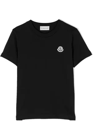 Moncler Kortærmet T-shirt med logomærke