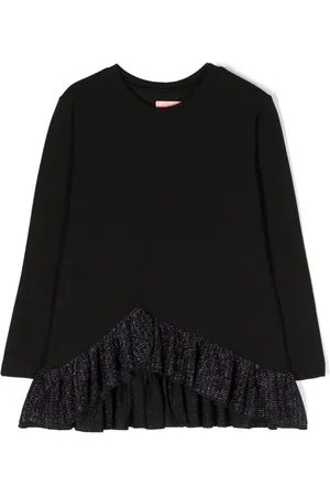 Wauw Capow by Bangbang Langærmet Violet T-shirt med glitter