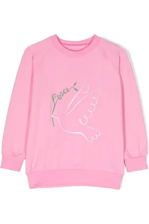 Wauw Capow by Bangbang Peace Out sweatshirt i strækbar økologisk bomuld