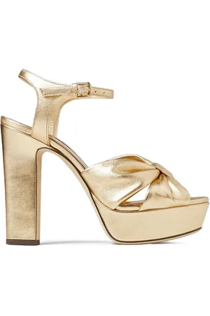 Jimmy Choo Heloise 120mm sandaler med metallisk finish