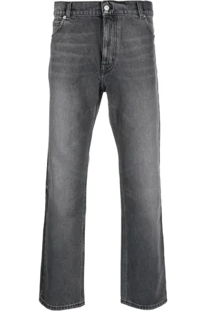 Courrèges Jeans med lige ben, mellemhøj talje og broderet logo