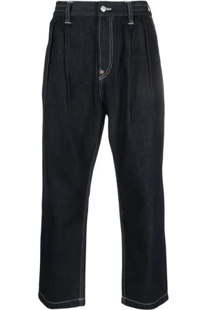 Evisu Jeans med smalle ben og mågetryk