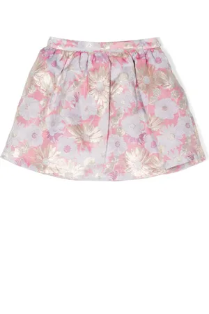 HUCKLEBONES LONDON Plisseret nederdel med blomstertryk
