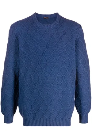Kiton Diamant-strikket trøje i kashmir