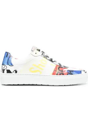 Vivienne Westwood Sneakers i læder med tryk