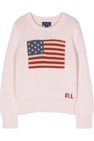 Ralph Lauren Intarsia-strikket trøje med mønster