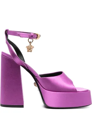 VERSACE Medusa Aevitas 110mm pumps i satin