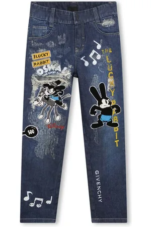 Givenchy X Disney jeans med lige ben og broderi