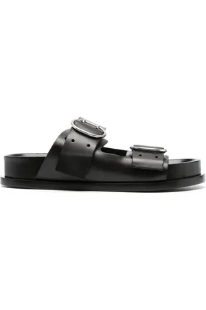 Jil Sander Flade sandaler med spændelukning