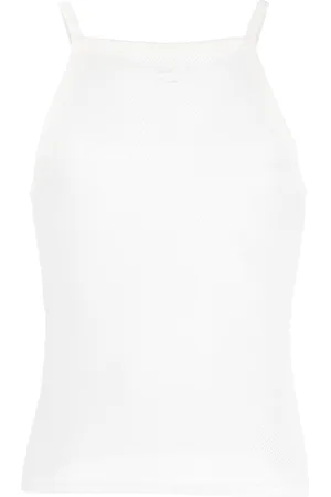 Courrèges Bumpy Contrast-tanktop i mesh