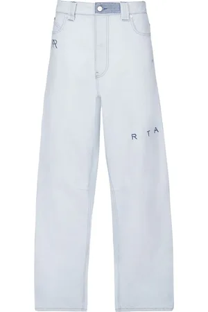 RTA Jeans med brede ben og broderet logo