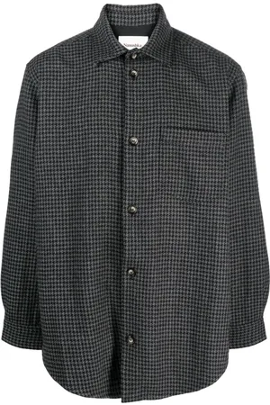 Nanushka Houndstooth-mønstret skjorte