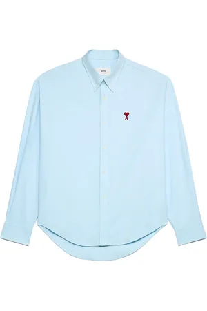 Ami Skjorte i poplin med broderet logo