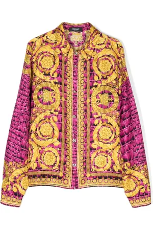 VERSACE Skjorte med Barocco Kids-tryk
