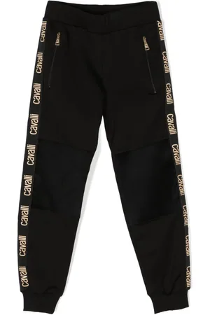 Roberto Cavalli Joggingbukser med logostribe