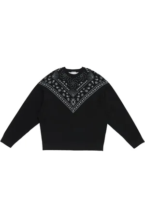 MARCELO BURLON Trøje med rund hals og bandanatryk