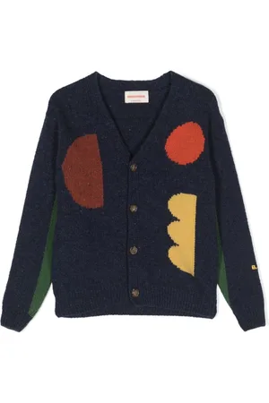 Bobo Choses Intarsiastrikket cardigan med mønster